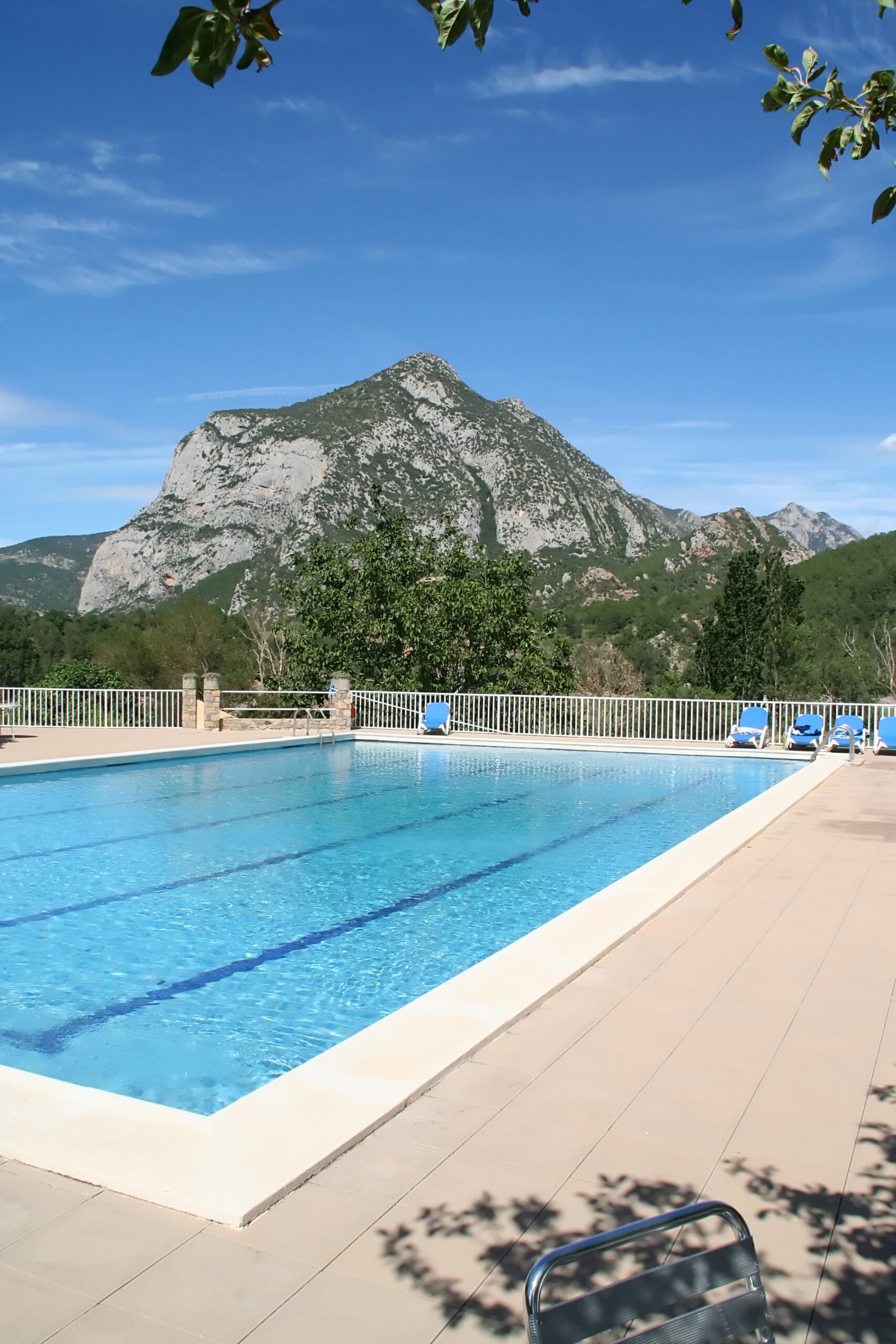 scaled outdoor pool